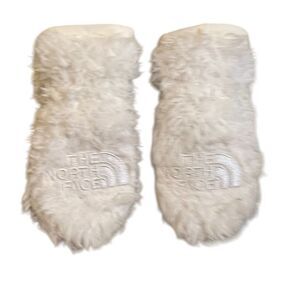 The north face fuzzy mittens infant size 0-6 months